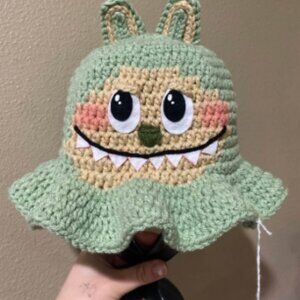 Green Labubu Bucket Hat